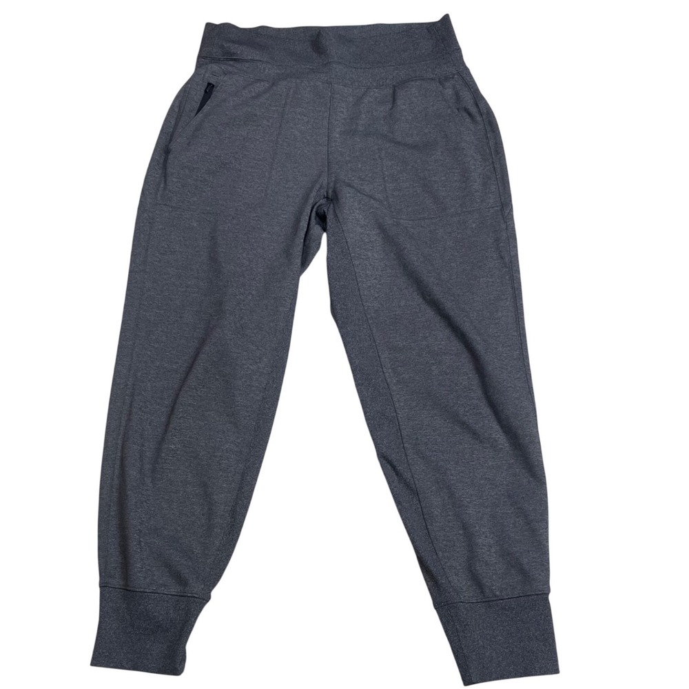Athleta venice women's jogger Charcoal Gray Jogger Pants Zipper Pockets Sz M